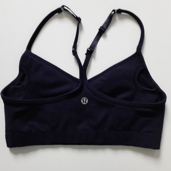 Lululemon Ebb & Flow Bra in Deep Indigo Blue Size 6 - Picture 2 of 10